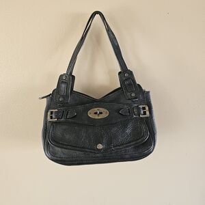 Mulberry Small Black Leather Handbag  Style 977124